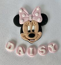 Minnie Mouse Head Cake Toppers Edible Personalised Name Birthday Unofficial