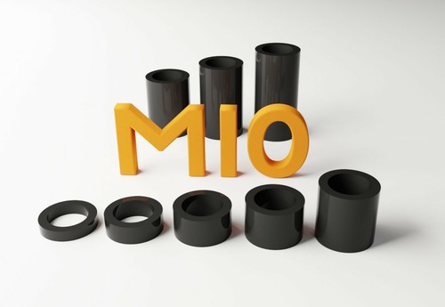 M10 black plastic spacers - black,