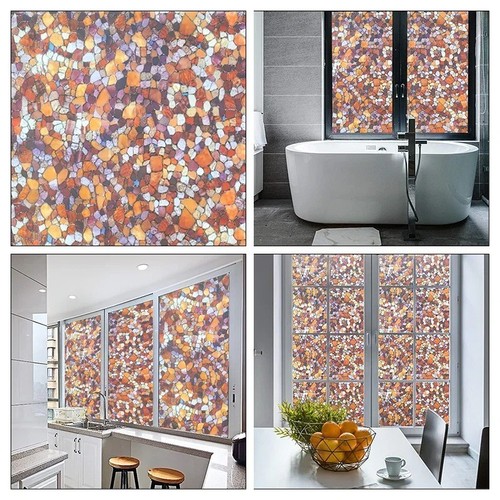 Rainbow frosted window film - frosted,