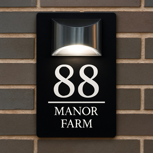 House number plaques - house,