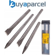 Dewalt SDSMAXSET 4 Piece SDS Max Flat Chisel & Point Set 300 400mm SDSMAXSET-QZ