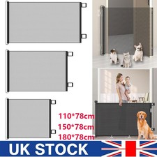 Retractable Pet Dog Gate Baby Toddler Safety Guard Folding Stair Gates Isolation