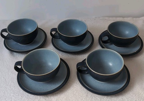 Denby blue jetty cup and - blue,