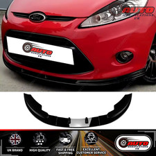 Ford Fiesta MK7 Front Bumper Lip Splitter Spoiler Gloss Black 2008-2012