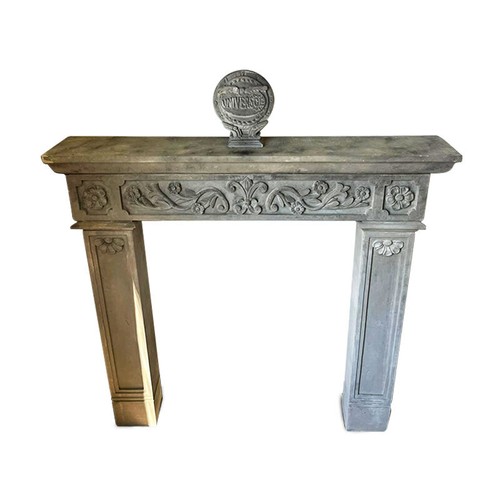 Limestone fireplace frame - limestone,