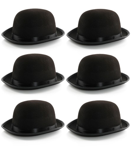Black felt bowler - bowler, mens