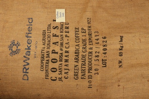 Peruvian hessian coffee sack - peruvian,
