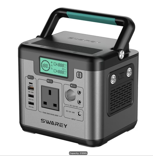 Swarey portable power station - power,
