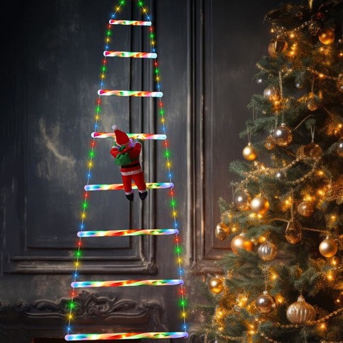 Santa claus climbing rope - claus,