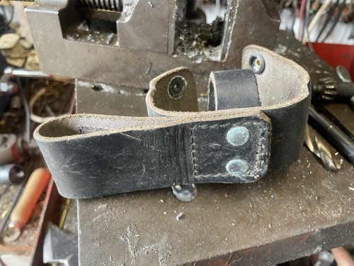 Leather handcuff holder - handcuff,