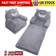 2-in-1 Kids Sofa Cartoon Gray
