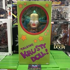 TALKING KRUSTY DOLL! NUOVO ACTION FIGURE PARLANTE JAKKS PACIFIC 33 CM SIMPSON