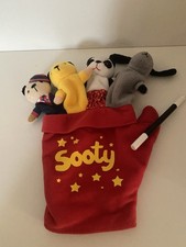 Sooty Sweep Soo Scampi Soft Toy Glove Finger Hand Puppet RARE 2004 GOLDEN BEAR