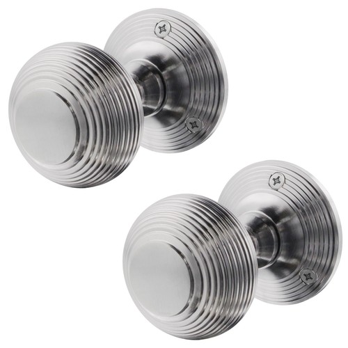Beehive reeded satin - beehive, chrome