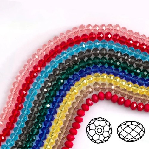 Rondelle round czech crystal - round,