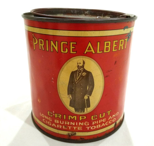 Antique tobacco tin prince - tobacco,