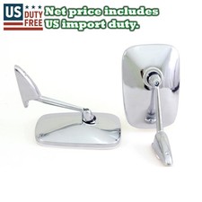 Fit NISSAN DATSUN Fairlady Z S30 240Z 260Z 280Z CHROME DOOR FENDER MIRROR PAIR