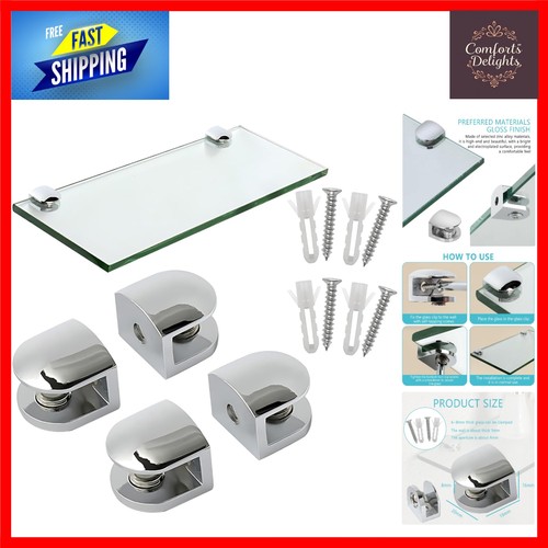 Heavy duty chrome glass shelf - heavy,