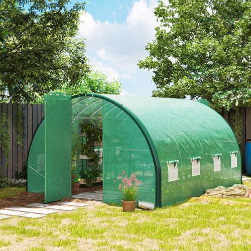 M upgraded polytunnel - m,