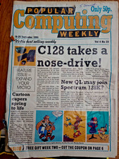 Vintage Popular Computing Weekly Magazine 19 Sep 85 New Sinclair QL Scooby Doo