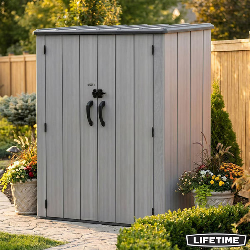 Lifetime vertical storage shed - storage,