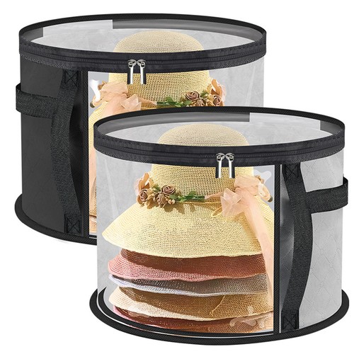 Round transparent hat storage - round,
