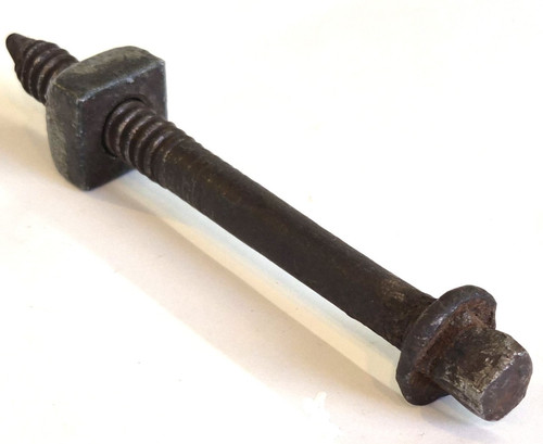 Salvage antique iron bed bolt