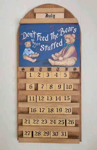 Vintage wooden perpetual - wooden,