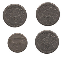 1984 St Helena 5 & 10 Pence