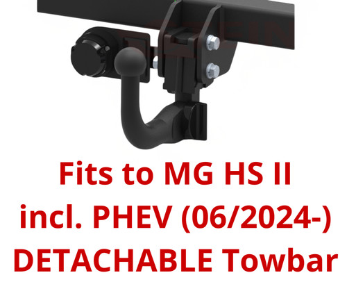 Detachable swan neck tow bar - neck,