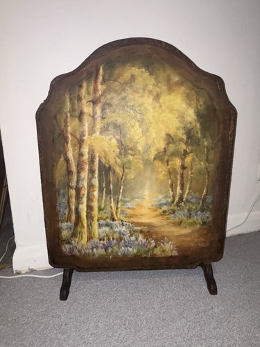 Vintage hand painted wooden - hand,