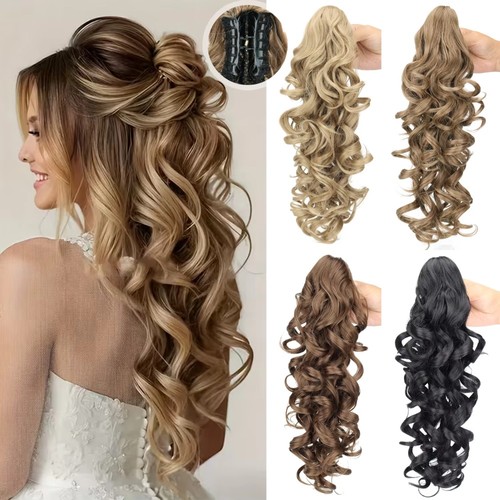 Long wavy curly claw clip - wavy,
