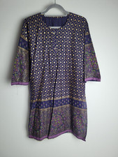 Gold Print Ladies Dark Purple