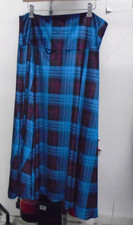 Moloh Blue Tartan Pleated