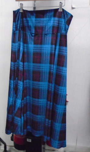 Moloh blue tartan pleated - blue,
