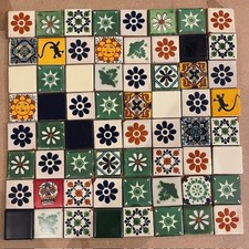 64 Ceramic Mexican Tiles