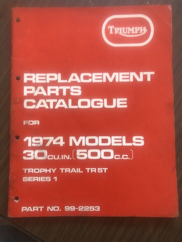 Replacement parts catalogue