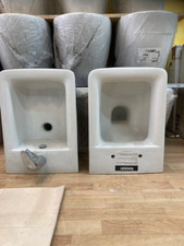 SHIRES BANG - PELICAN,  WALL MOUNTED WC PAN + TOILET SEAT  & BIDET  RR/P £1521