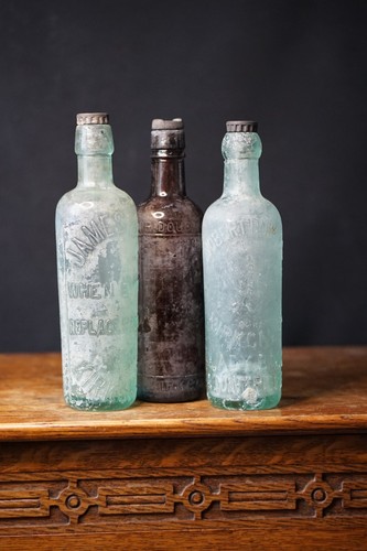 Vintage embossed glass - embossed,