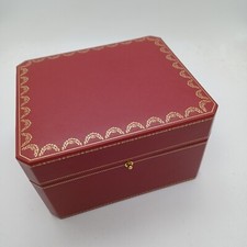 Cartier  Watch Box Red Burgundy Used Condition Possible Damp Damage