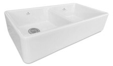 Luxury Handmade Ceramic Traditional Belfast Style Kitchen Double Sink Stonyhurst