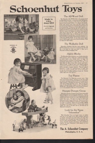 1920 schoenhut toy walkable - toy,