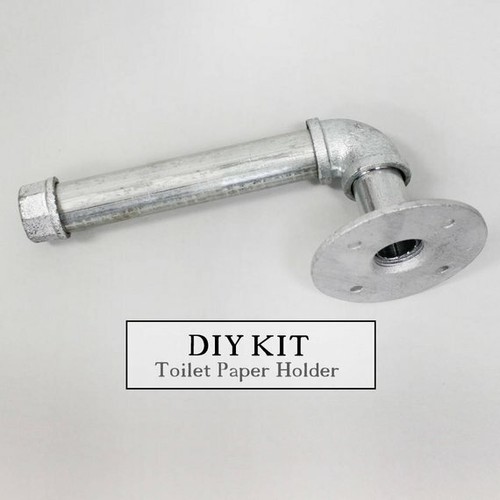 Industrial steel pipe toilet - industrial,