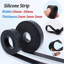Black Solid Silicone Flat