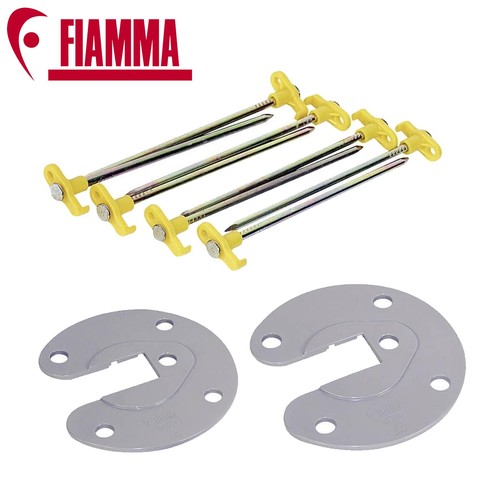 Fiamma awning leg fixing - leg, plate