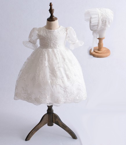 Baby lace christening gown - baby,