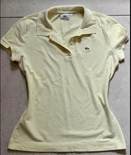 Lacoste men cream piqué - lacoste,