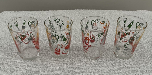 Set vintage cocktail - set, glasses
