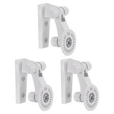 3pcs Security Camera Bracket Plastic Wall Mount CCTV Stand 110mm Height White 