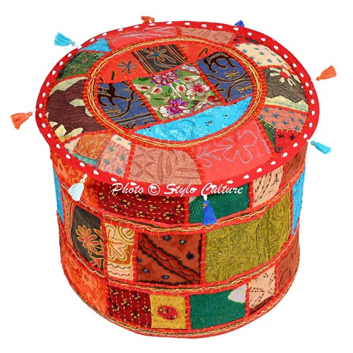 New indian patchwork - patchwork, pouf